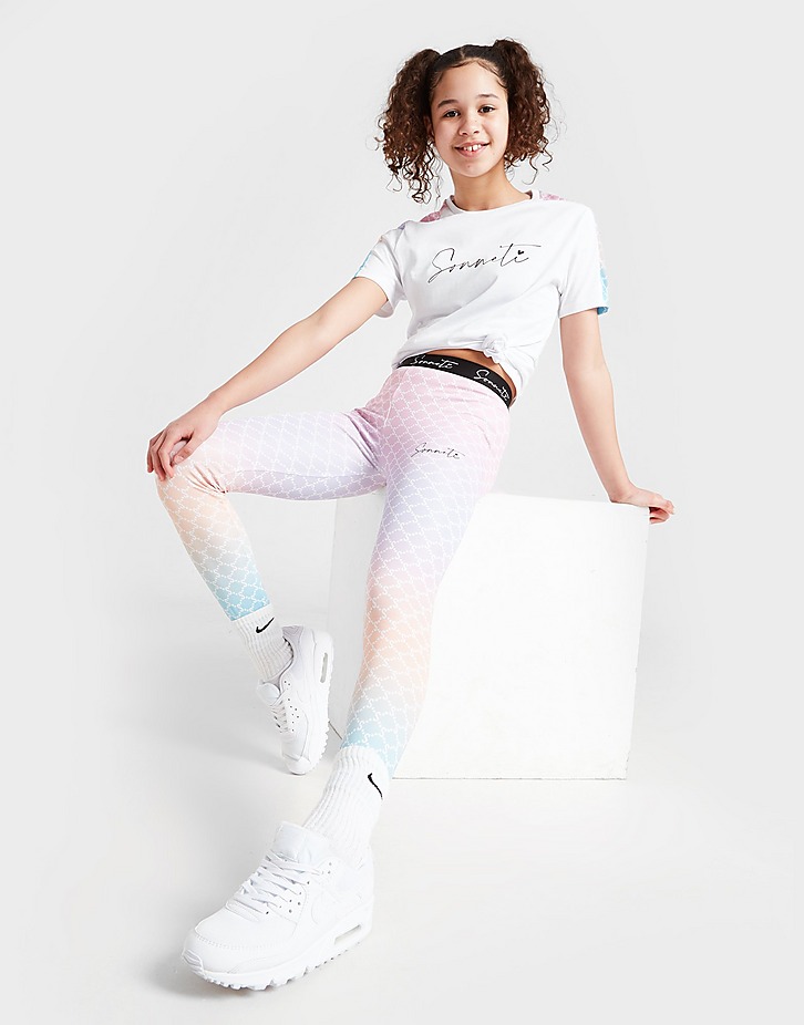 Sonneti Girls' Geometric Tie Dye Leggings Junior